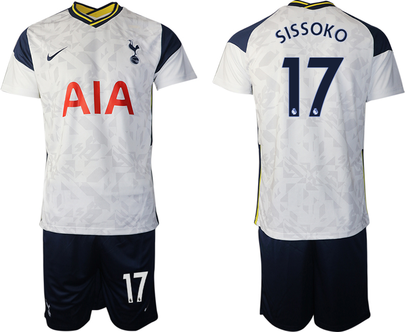 Men 2020-2021 club Tottenham home #17 white Soccer Jerseys
